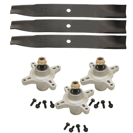 Aic Replacement Parts Deck Rebuild Kit Spindles Blades Fits Toro TimeCutter Z5000 Z5020 Z5030 LAS20-0012DECKREBUILD